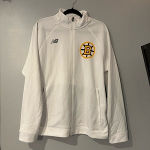 Boston Bruins 100 Centennial White Full Zip Jacket
